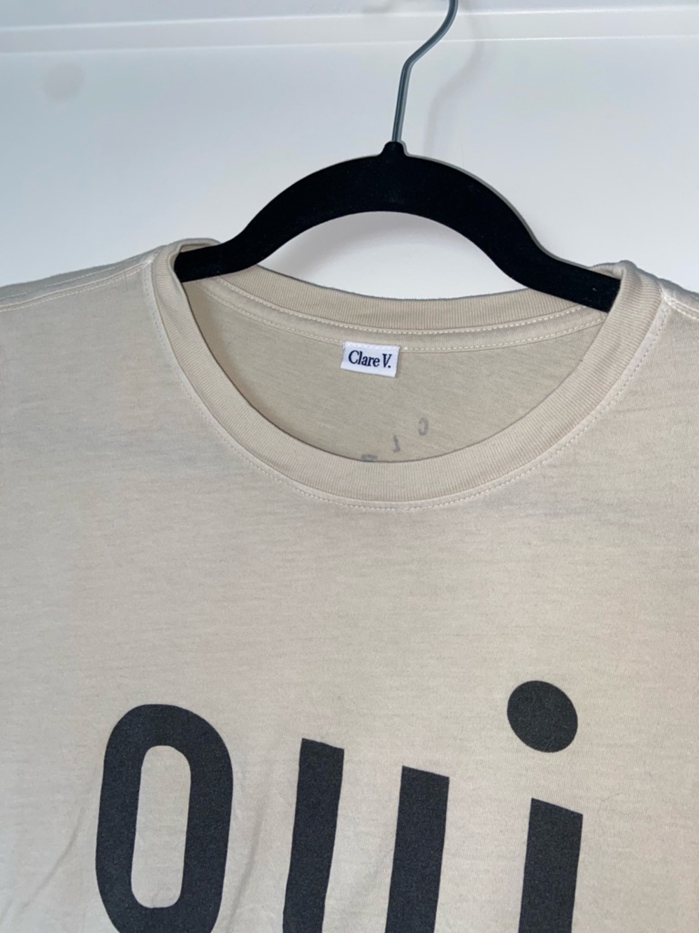 Clare V. "Oui" Classic Tee - Picture 4 of 7